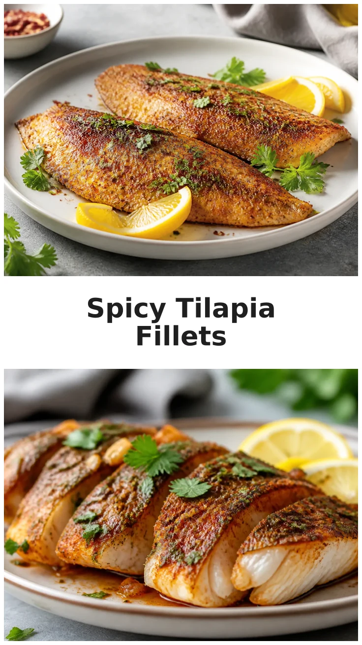 Crispy Air Fryer Spicy Tilapia Fillets for Dinner Crispy Air Fryer Spicy Tilapia Fillets for Dinner