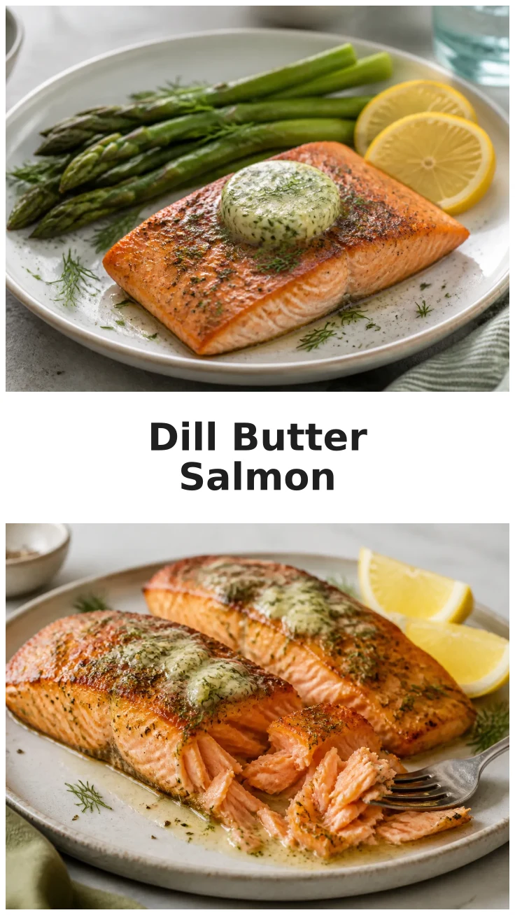 Juicy Air Fryer Dill Butter Salmon Recipe for Quick Dinners Juicy Air Fryer Dill Butter Salmon Recipe for Quick Dinners