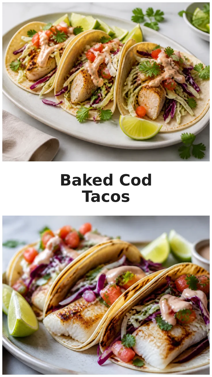 Fresh Oven Baked Cod Fish Tacos for a Flavorful Dinner Fresh Oven Baked Cod Fish Tacos for a Flavorful Dinner