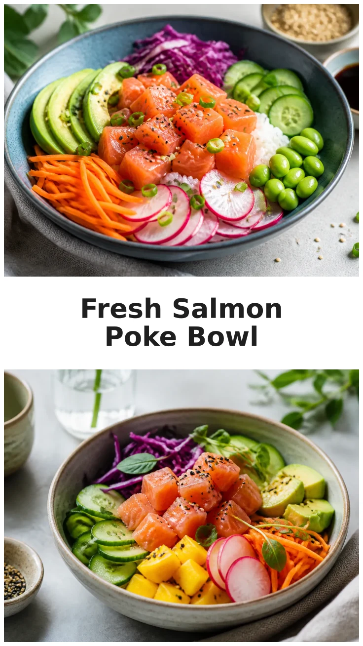 Delicious Fresh Salmon Poke Bowl Recipe for Healthy Eating Delicious Fresh Salmon Poke Bowl Recipe for Healthy Eating