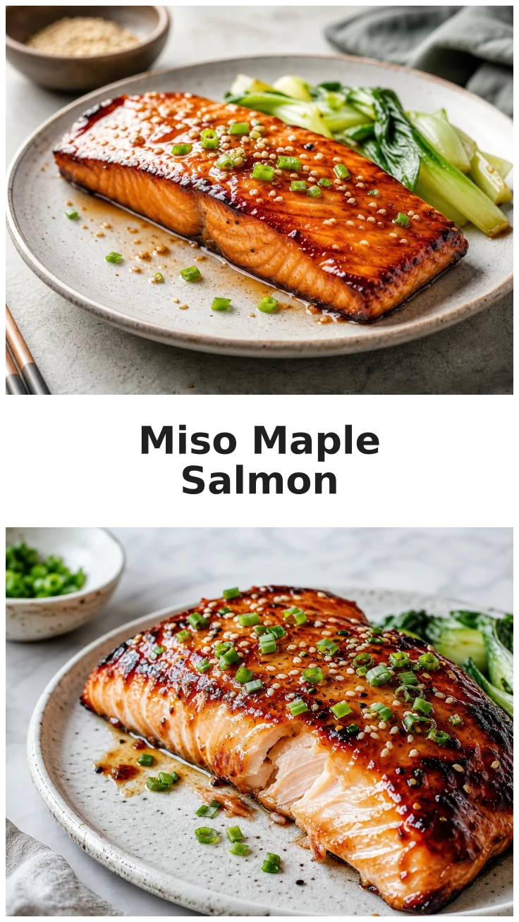 Glazed Baked Miso Maple Salmon Recipe for a Flavorful Dinner Glazed Baked Miso Maple Salmon Recipe for a Flavorful Dinner