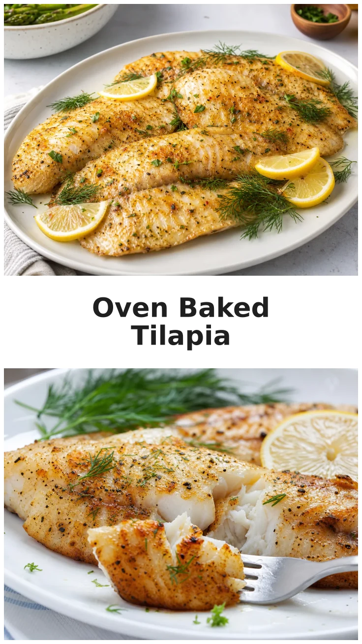 Juicy Oven Baked Tilapia with Lemon Pepper Recipe Juicy Oven Baked Tilapia with Lemon Pepper Recipe