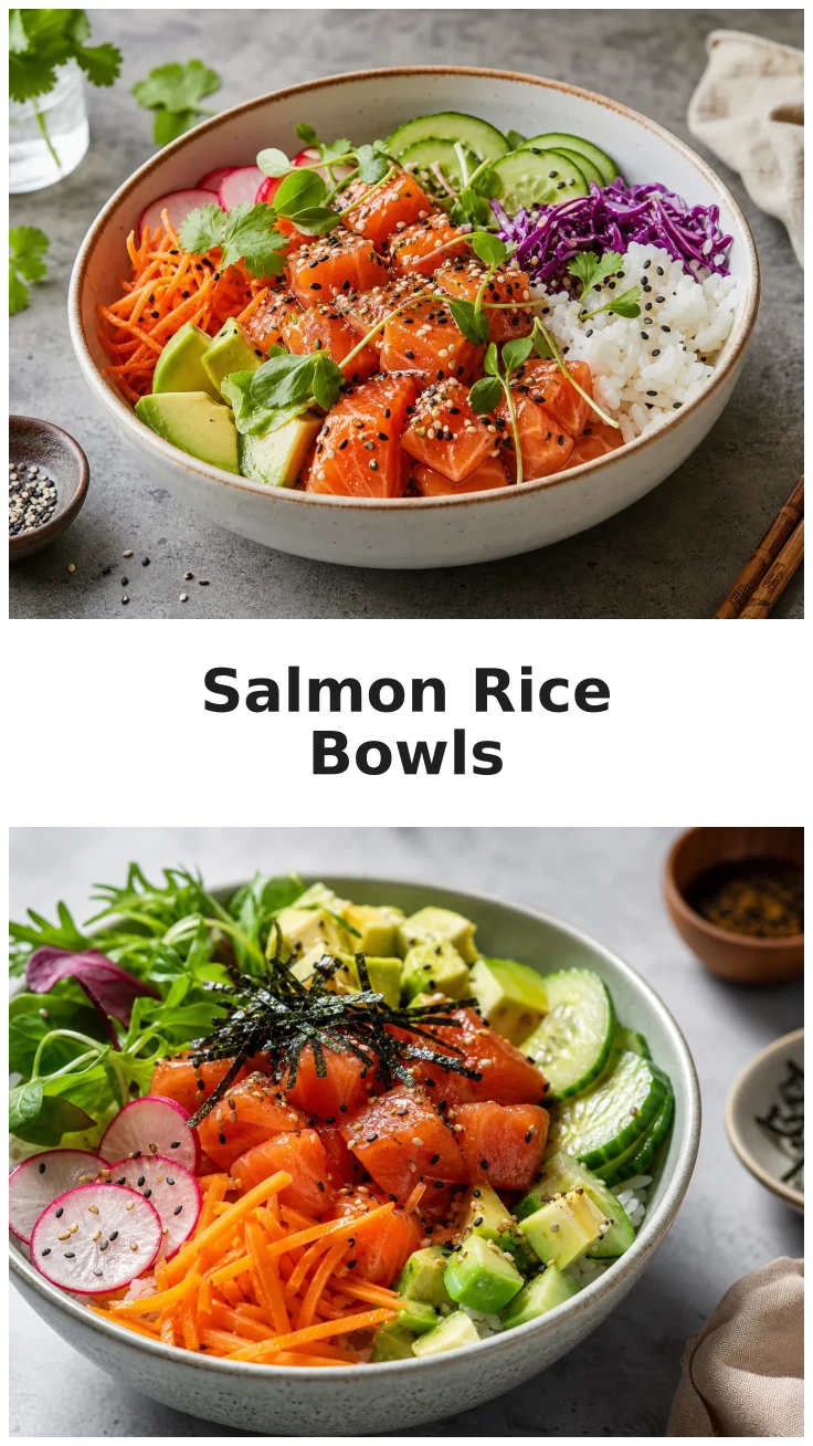 Fresh Skillet Salmon Rice Bowls for a Healthy Dinner Fresh Skillet Salmon Rice Bowls for a Healthy Dinner