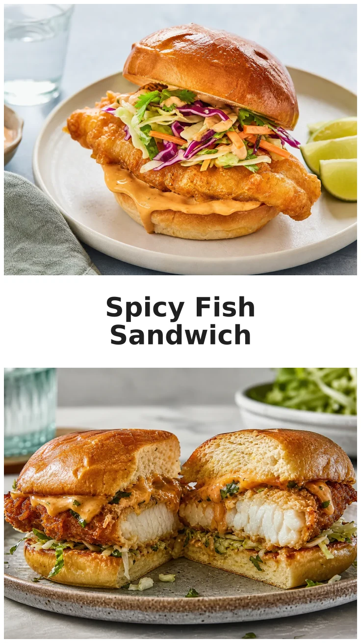 Spicy Nashville Hot Fried Fish Sandwich Recipe Spicy Nashville Hot Fried Fish Sandwich Recipe