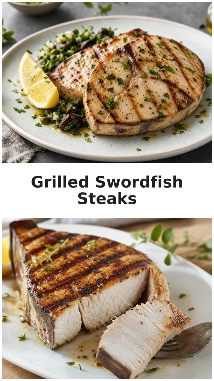 Juicy Grilled Swordfish Steaks Recipe for Summer Dinners Juicy Grilled Swordfish Steaks Recipe for Summer Dinners