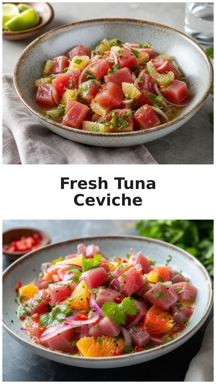 Refreshing Fresh Tuna Ceviche Recipe for Summer Gatherings Refreshing Fresh Tuna Ceviche Recipe for Summer Gatherings