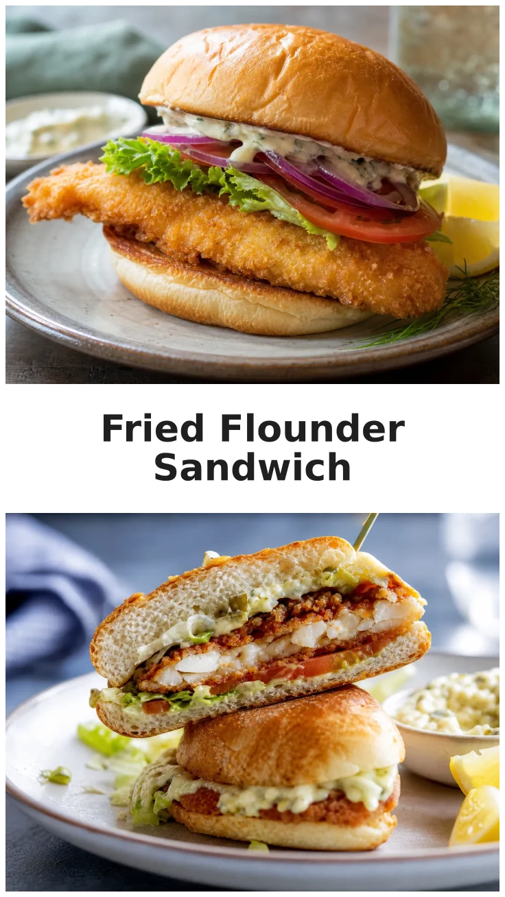Crispy Fried Flounder Sandwich Recipe for Fish Lovers Crispy Fried Flounder Sandwich Recipe for Fish Lovers