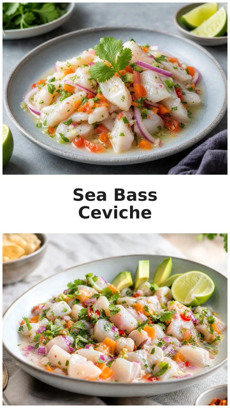 Fresh Sea Bass Ceviche with Citrus and Herbs