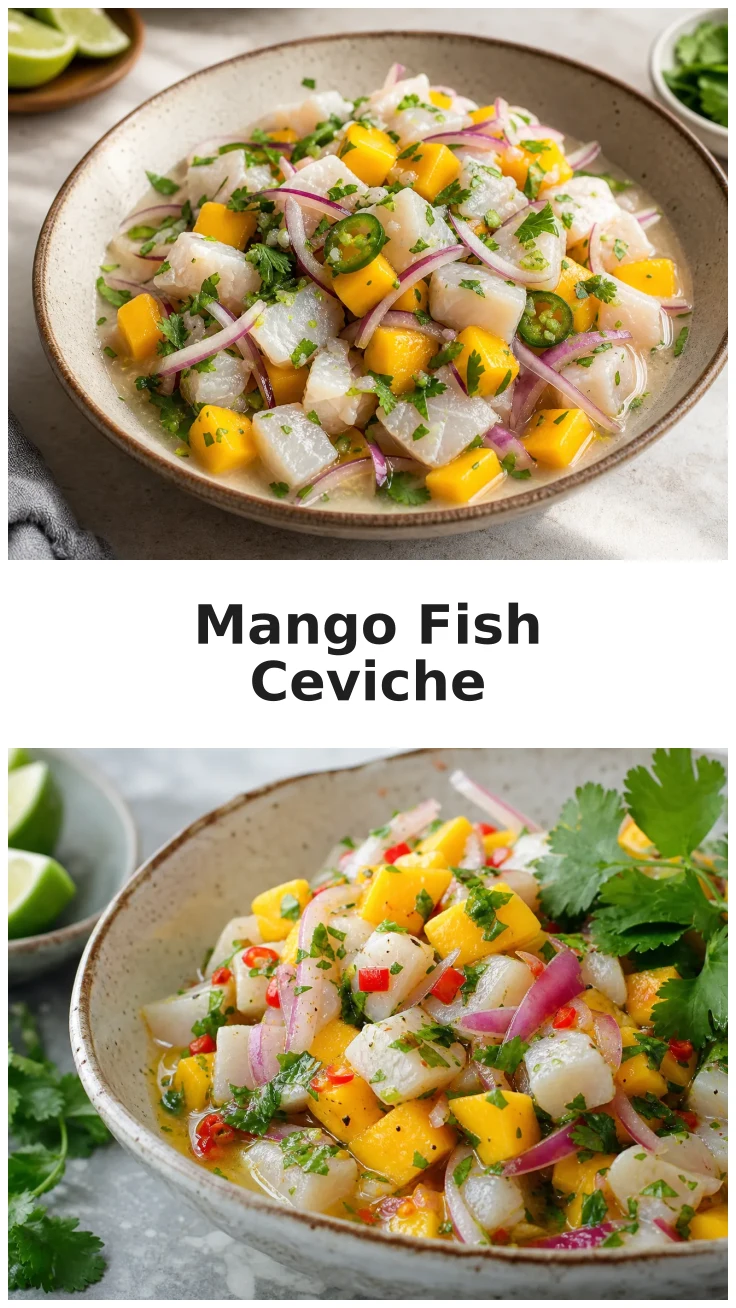 Colorful Mango Fish Ceviche Recipe for Summer Gatherings Colorful Mango Fish Ceviche Recipe for Summer Gatherings