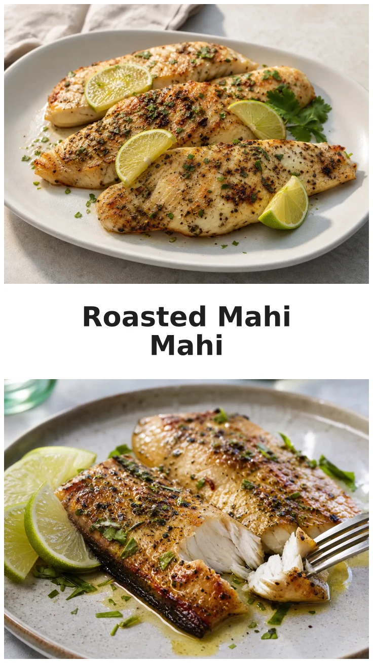 Oven Roasted Mahi Mahi with Lime and Garlic Recipe Oven Roasted Mahi Mahi with Lime and Garlic Recipe