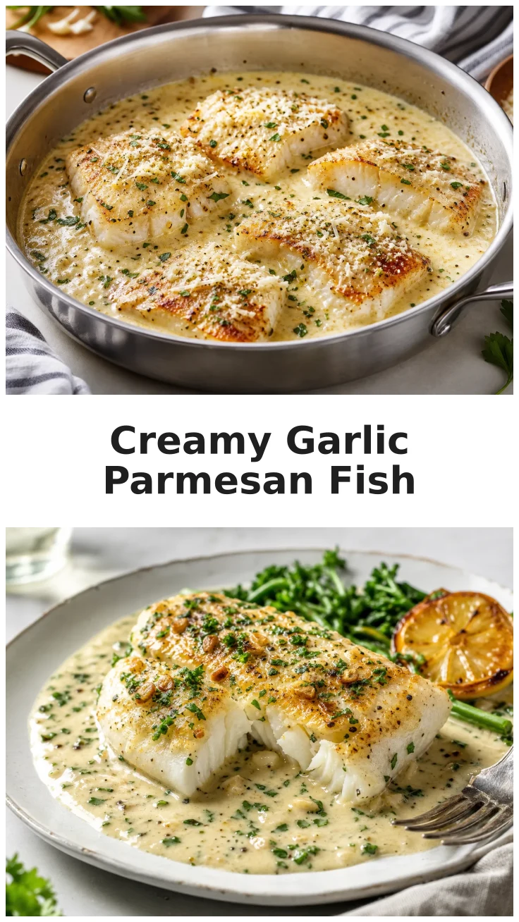 Creamy Skillet Garlic Parmesan White Fish Recipe Creamy Skillet Garlic Parmesan White Fish Recipe