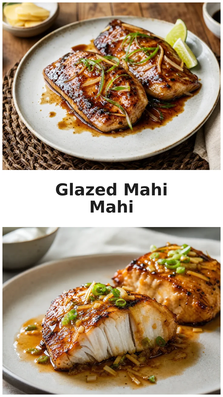 Glazed Skillet Soy Ginger Mahi Mahi Recipe Glazed Skillet Soy Ginger Mahi Mahi Recipe