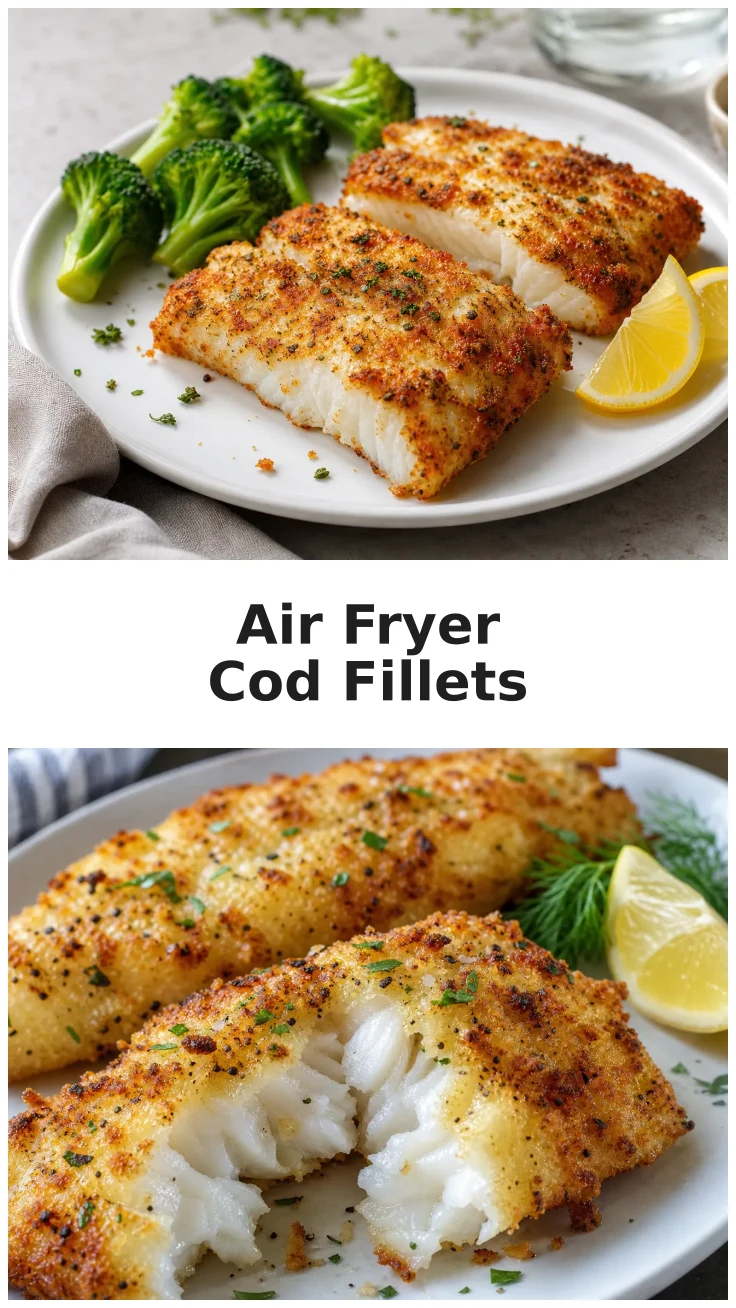 Golden Air Fryer Cod Fillets Recipe for a Healthy Dinner Golden Air Fryer Cod Fillets Recipe for a Healthy Dinner
