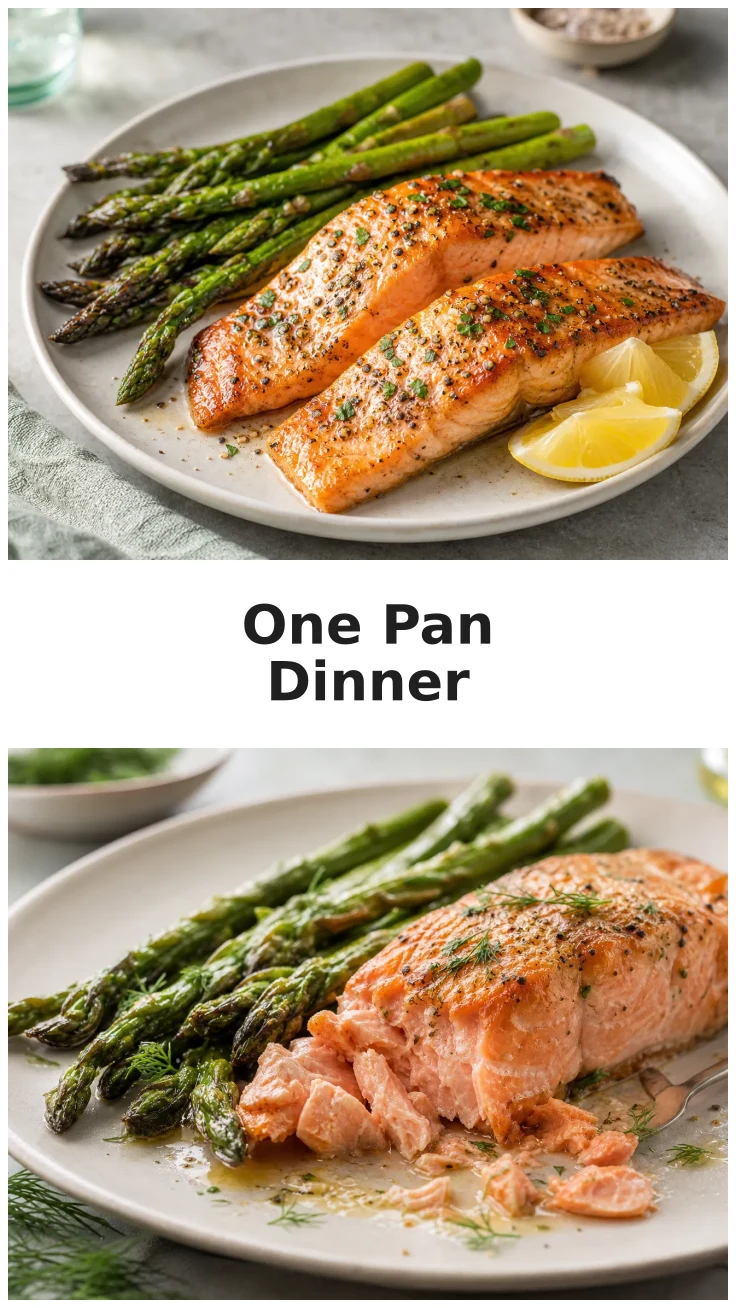 Golden Baked Salmon and Asparagus Sheet Pan Dinner Recipe Golden Baked Salmon and Asparagus Sheet Pan Dinner Recipe