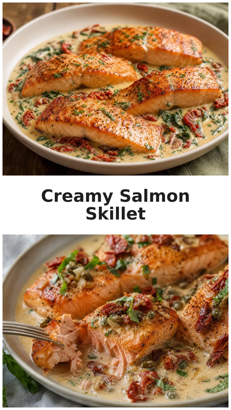 Golden Creamy Marry Me Salmon Skillet Recipe for Dinner Golden Creamy Marry Me Salmon Skillet Recipe for Dinner