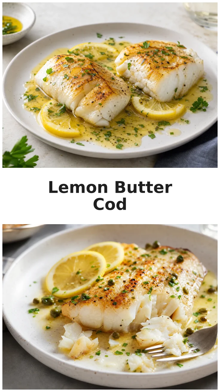 Golden Pan Seared Lemon Butter Cod Recipe for Quick Dinners Golden Pan Seared Lemon Butter Cod Recipe for Quick Dinners