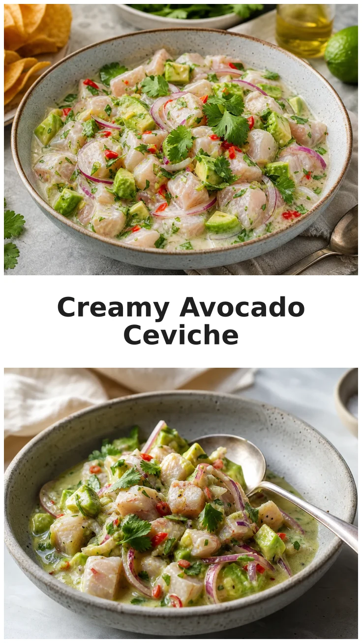 Creamy Avocado Fish Ceviche Recipe for Summer Gatherings