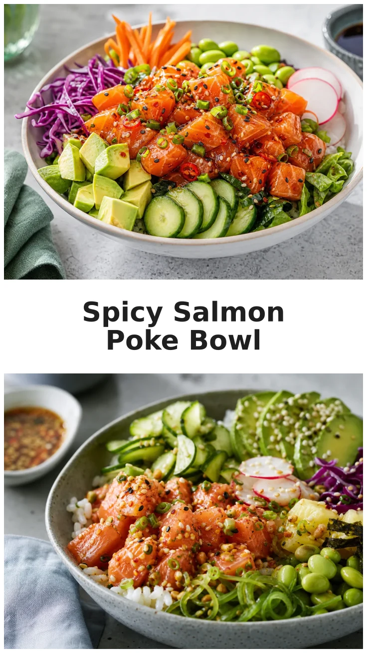 Spicy Salmon Poke Bowl Recipe for Fresh Flavor
