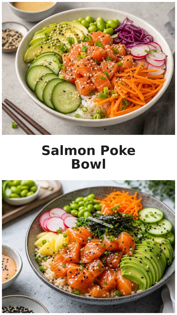 Fresh Salmon Poke with Avocado for a Delightful Meal Fresh Salmon Poke with Avocado for a Delightful Meal