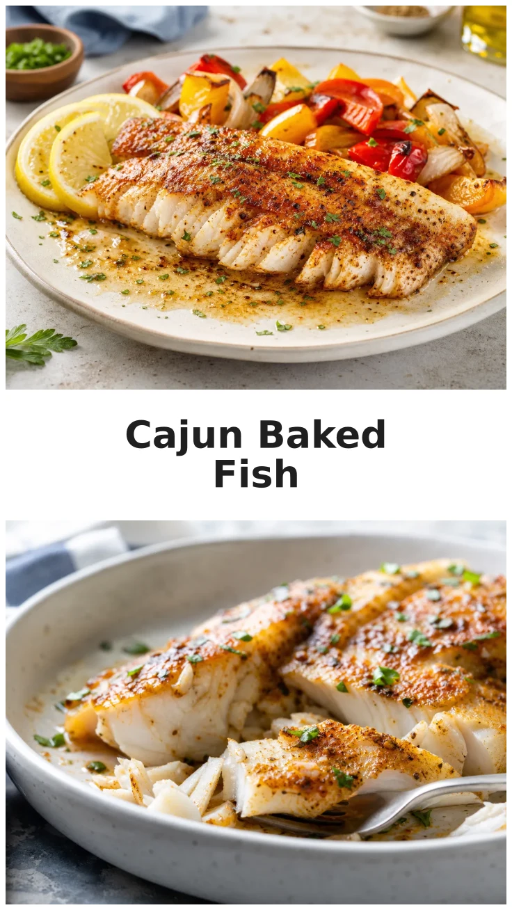 Spicy Oven Baked Cajun White Fish Recipe for Dinner Spicy Oven Baked Cajun White Fish Recipe for Dinner