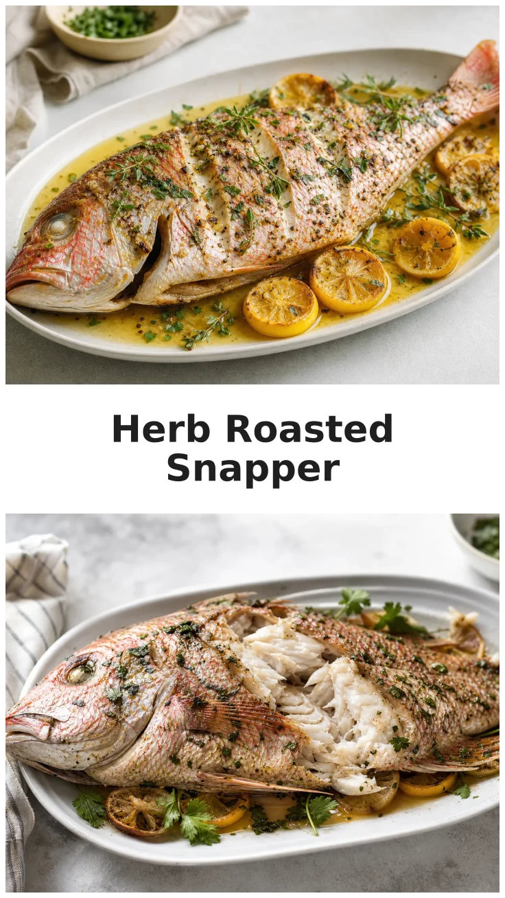 Oven Roasted Red Snapper with Fresh Herbs Recipe Oven Roasted Red Snapper with Fresh Herbs Recipe