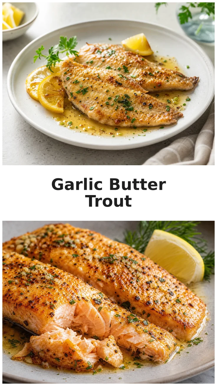 Oven Garlic Butter Trout Fillets Recipe Oven Garlic Butter Trout Fillets Recipe