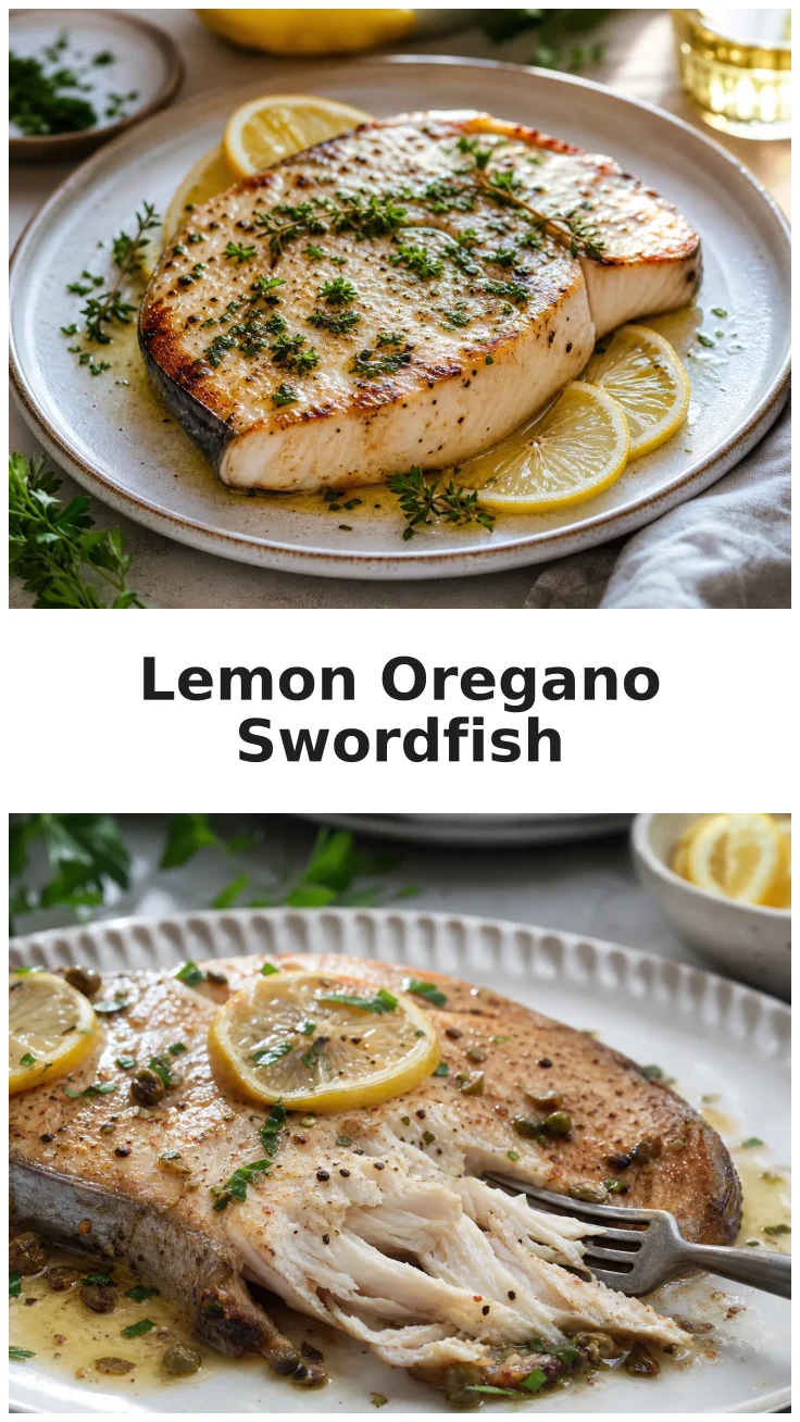 Oven Baked Swordfish with Lemon Oregano Recipe Oven Baked Swordfish with Lemon Oregano Recipe