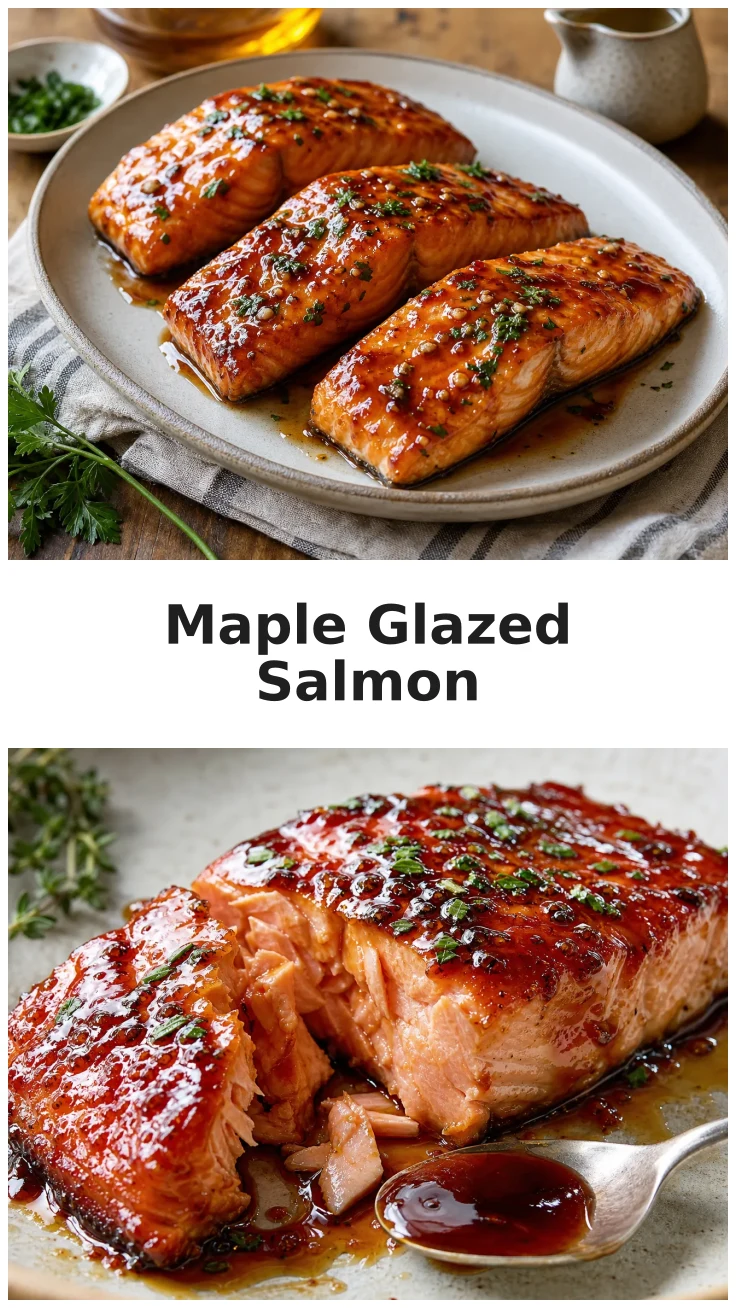 Sticky Skillet Maple Glazed Salmon Recipe for Dinner
