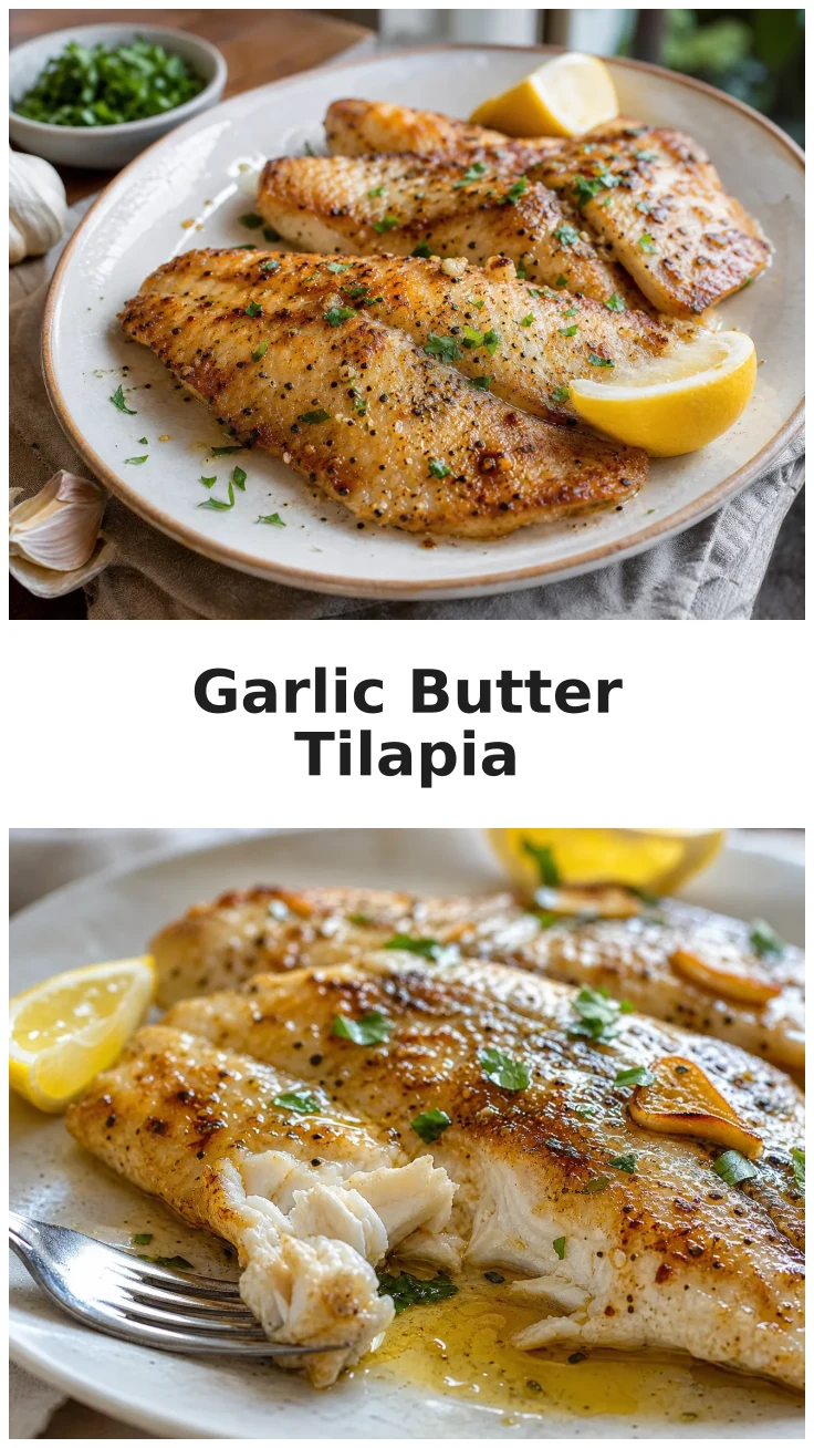 Golden Skillet Garlic Butter Tilapia Recipe for Easy Dinners Golden Skillet Garlic Butter Tilapia Recipe for Easy Dinners