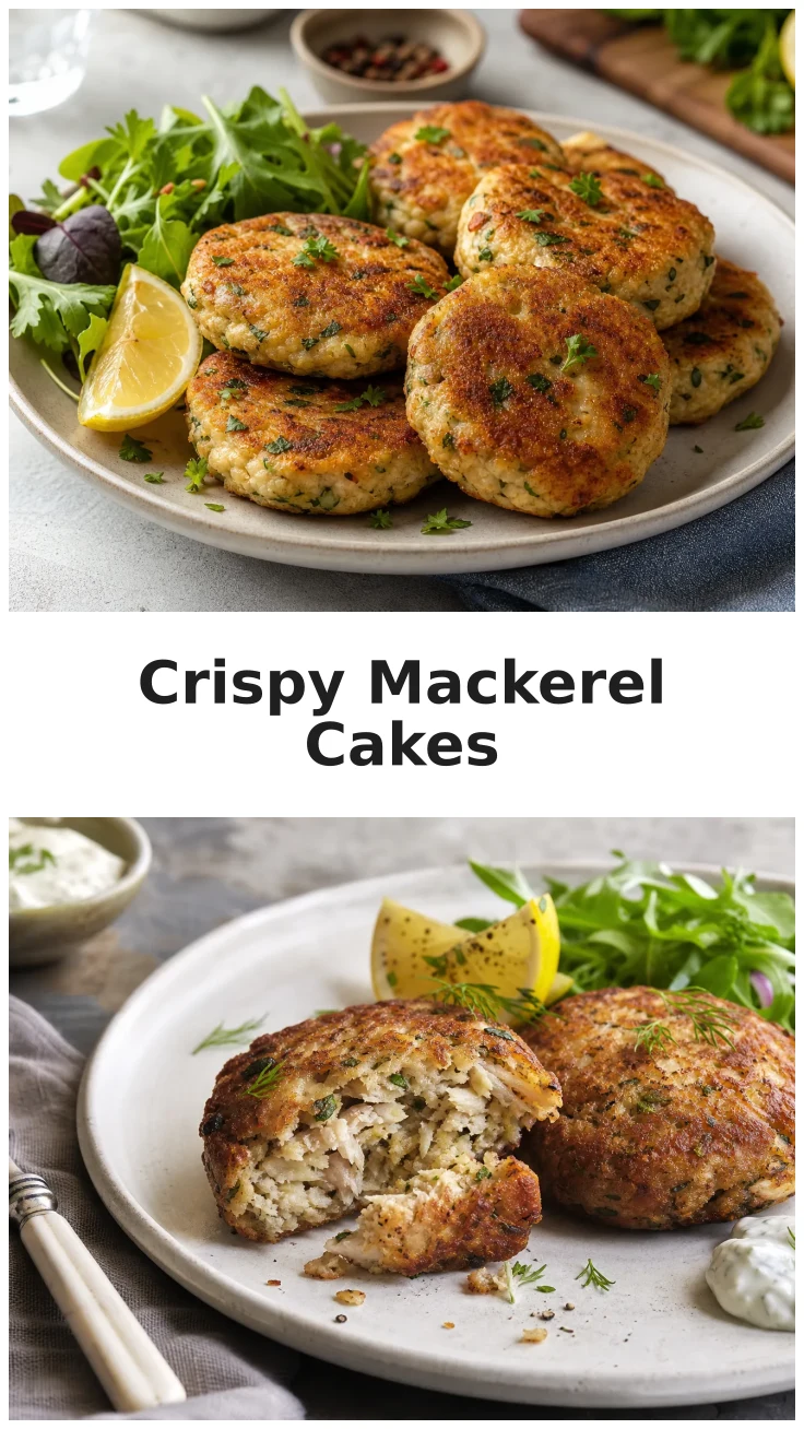 Crispy Skillet Mackerel Cakes with Fresh Herbs Recipe