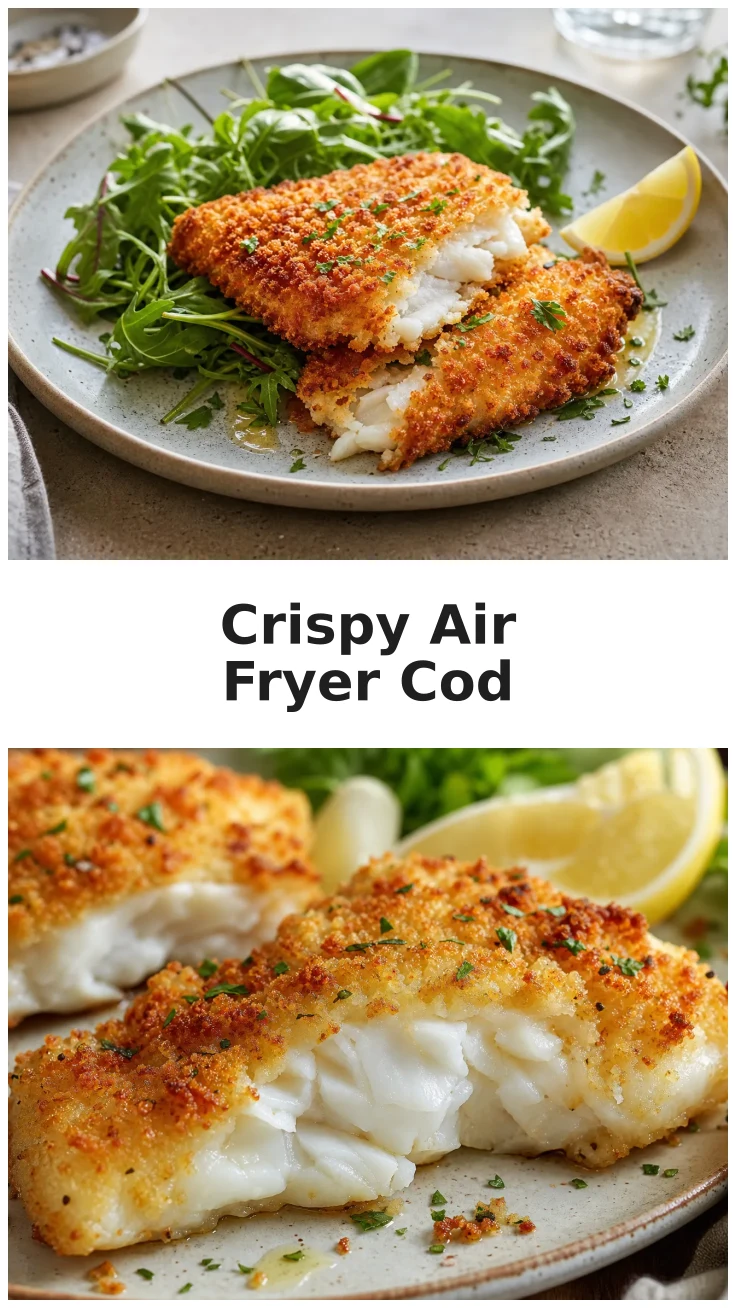 Golden Panko Crusted Cod Air Fryer for a Quick Dinner