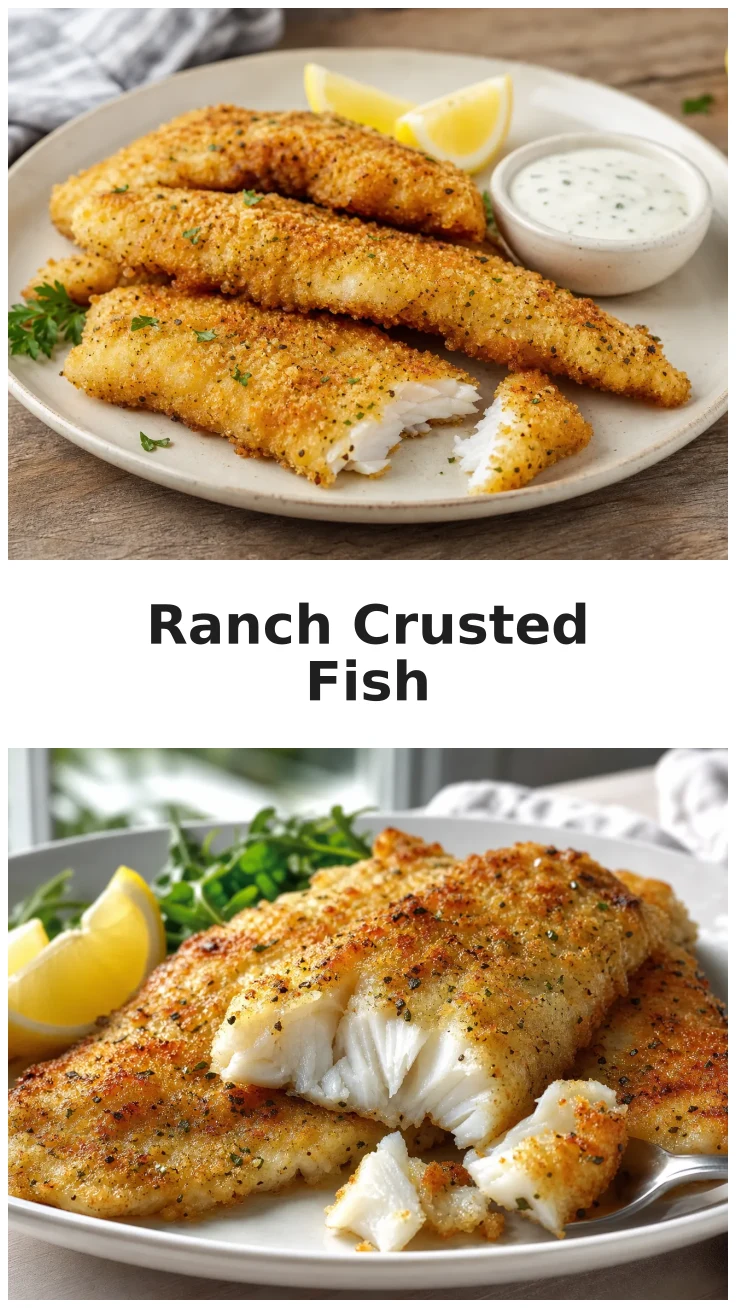 Golden Ranch Crusted Fish Fillets Air Fryer for Dinner Golden Ranch Crusted Fish Fillets Air Fryer for Dinner