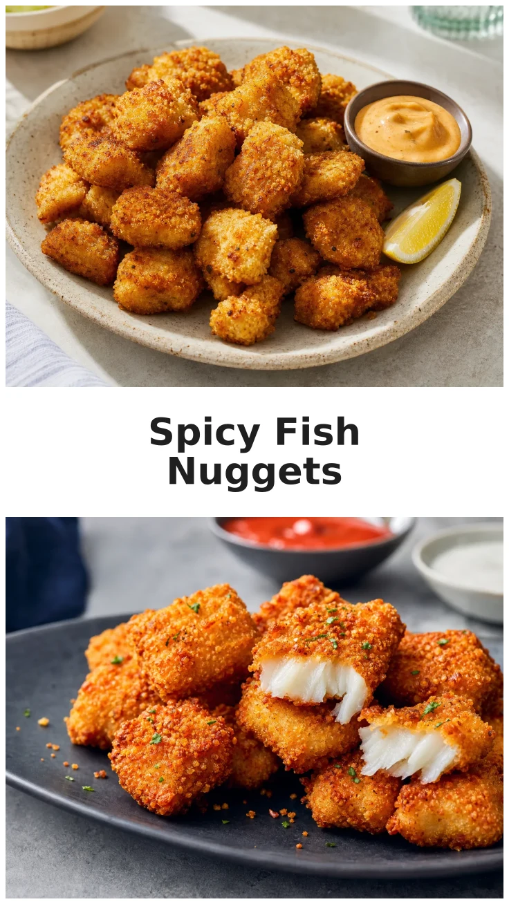 Spicy Buffalo Fish Nuggets Air Fryer for Quick Seafood Meal Spicy Buffalo Fish Nuggets Air Fryer for Quick Seafood Meal