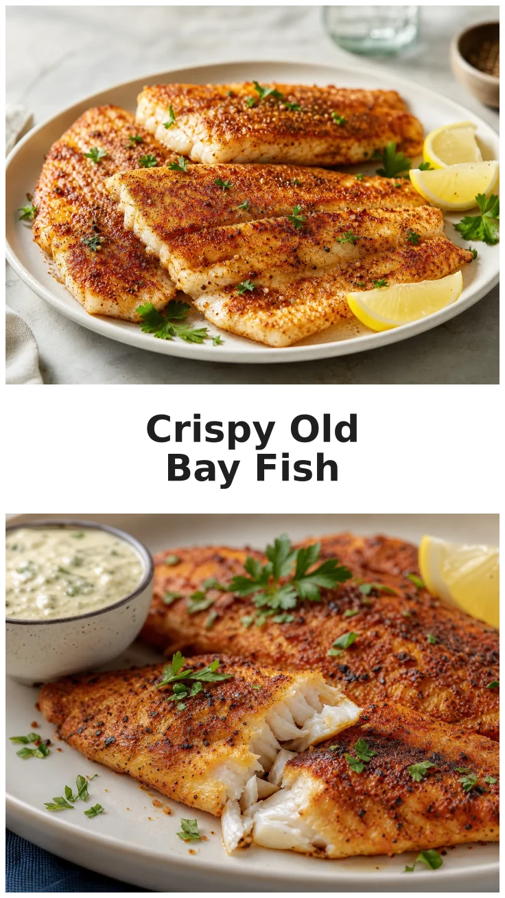 Golden Crispy Old Bay Fish Fillets Recipe for Quick Dinners Golden Crispy Old Bay Fish Fillets Recipe for Quick Dinners