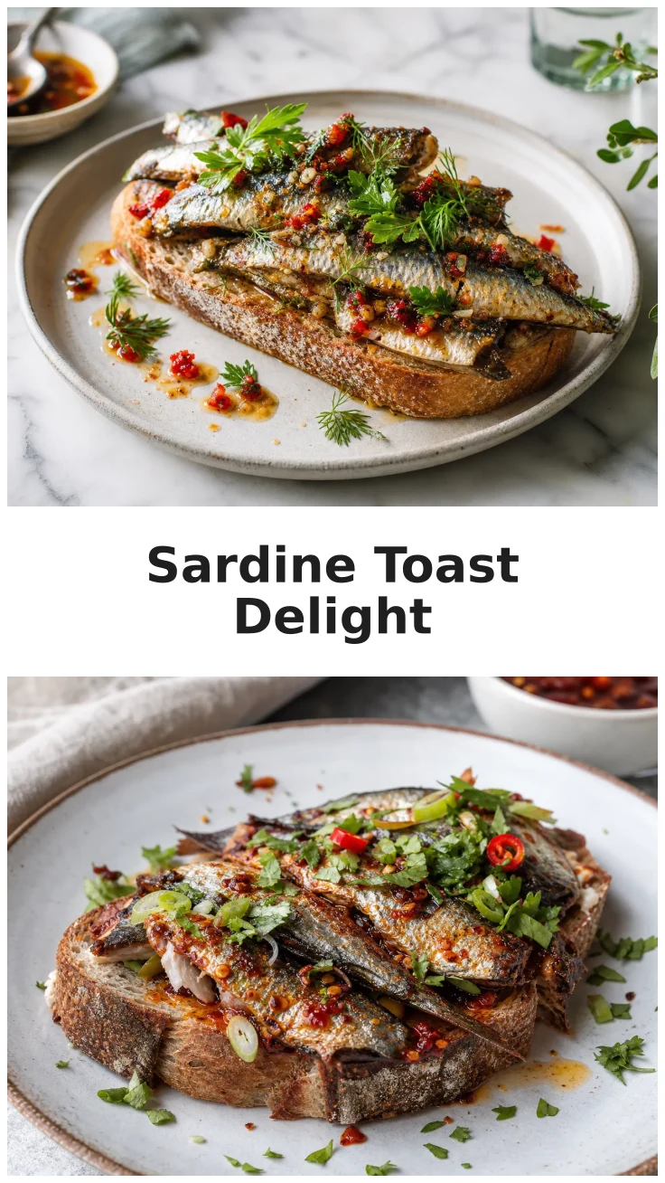 Crispy Skillet Sardine Toast with Chili Oil Recipe Crispy Skillet Sardine Toast with Chili Oil Recipe
