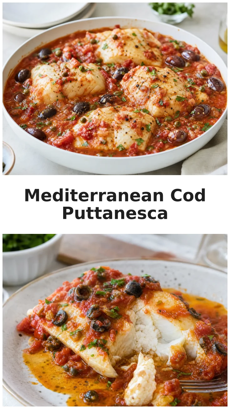 Skillet Mediterranean Cod Puttanesca Recipe for Flavorful Meals Skillet Mediterranean Cod Puttanesca Recipe for Flavorful Meals