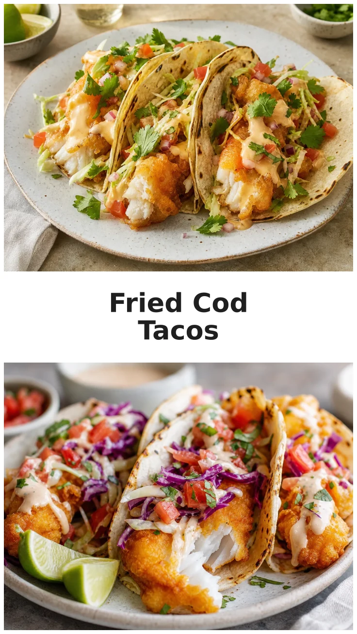 Crispy Fried Cod Tacos for Your Next Taco Night Crispy Fried Cod Tacos for Your Next Taco Night