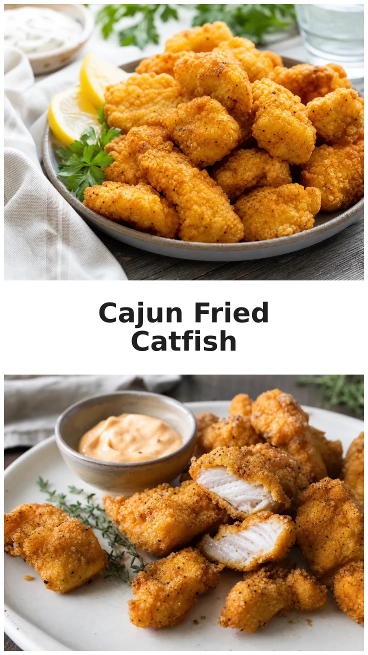 Crispy Cajun Fried Catfish Nuggets Recipe