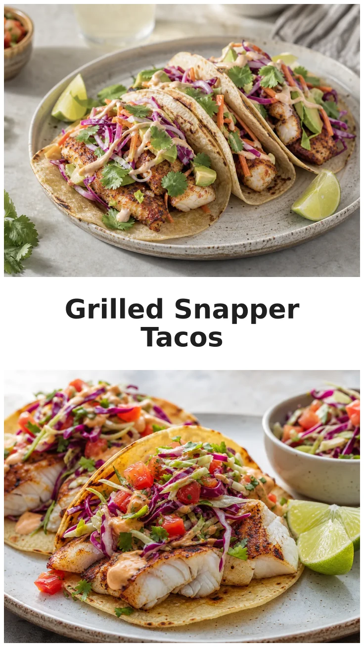 Fresh Grilled Snapper Tacos Recipe for Summer Gatherings Fresh Grilled Snapper Tacos Recipe for Summer Gatherings