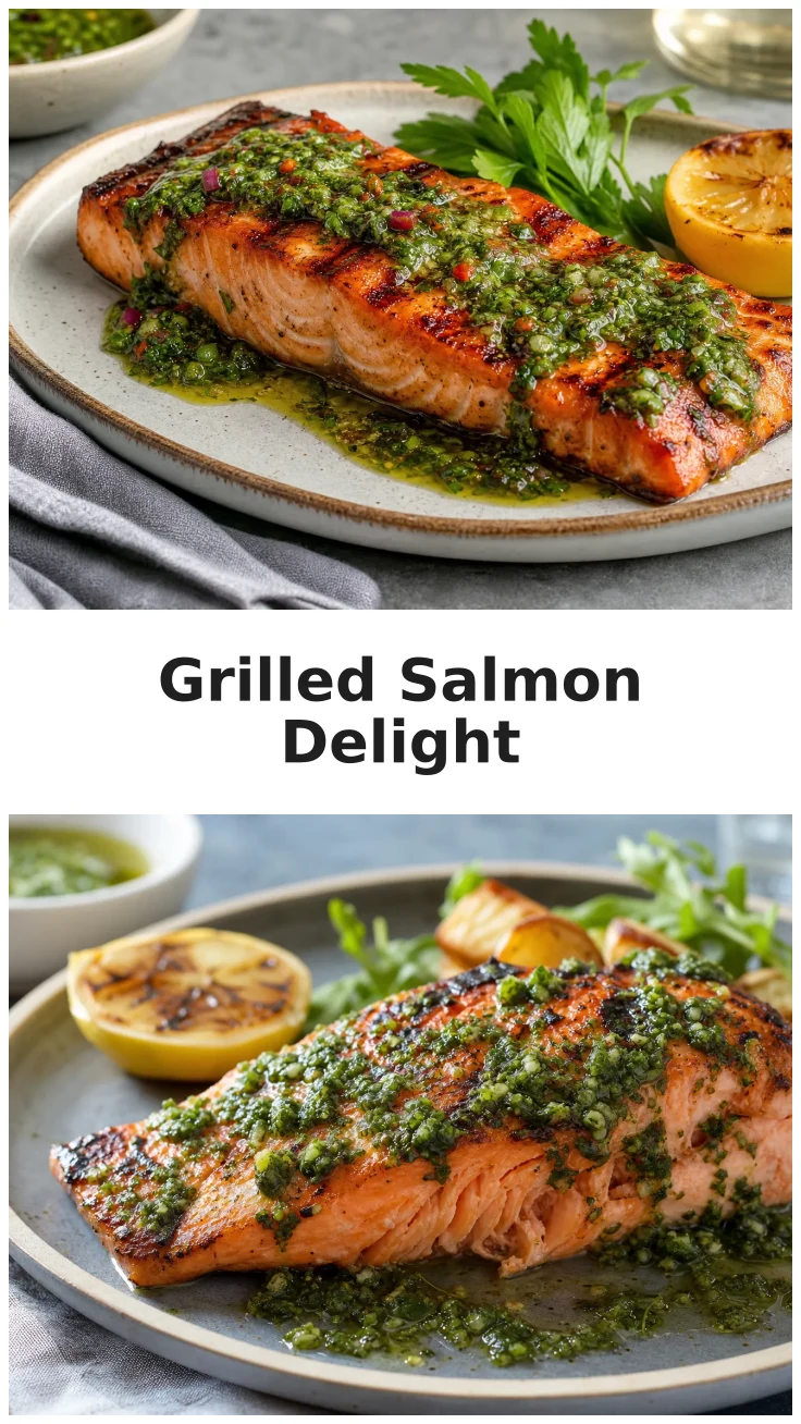 Fresh Grilled Salmon with Chimichurri for Summer Gatherings