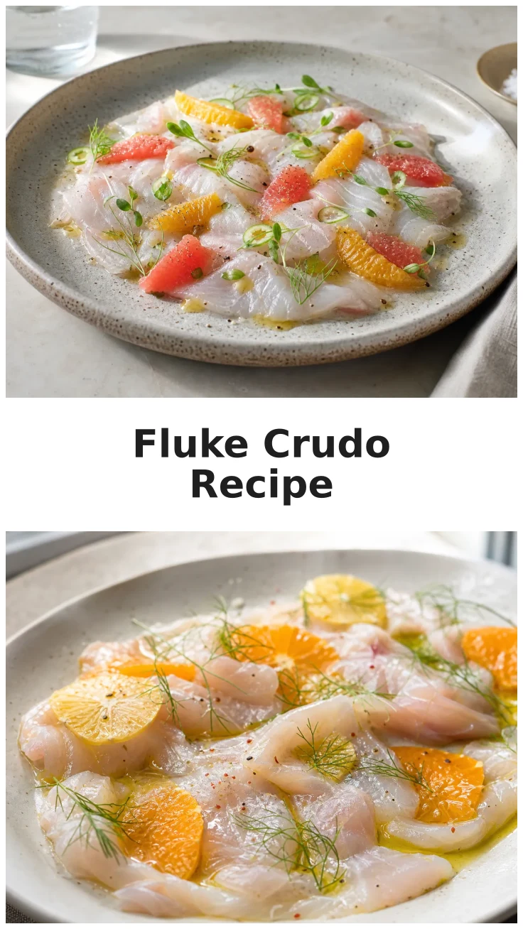 Fresh Fluke Crudo with Citrus Delight Fresh Fluke Crudo with Citrus Delight